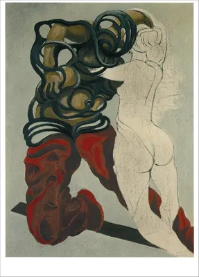 Produktbild von Kunstkarte Max Ernst "La camagnole de l'amour"