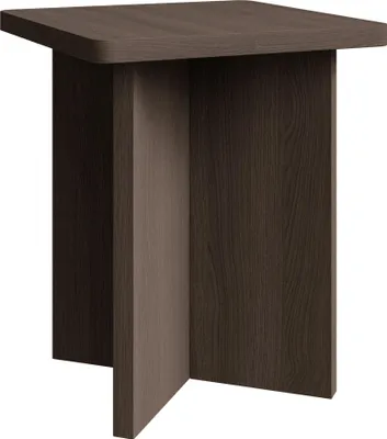 Produktbild von Selsey Qubeo – Couchtisch 42 cm, quadratisch mit Kreuzgestell, Holzoptik Esche Braun