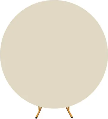 Image de COUVERTURE DOUBLE CÔTÉ POUR MUR DE BALLONS PHOTO RONDE 200 cm CHAMPAGNER