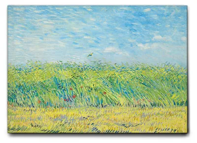 Image de Giallobus - Champ de blé avec perdrix - Vincent Van Gogh - 50L x 35l cm - Tableau - Toile à cadre standard
