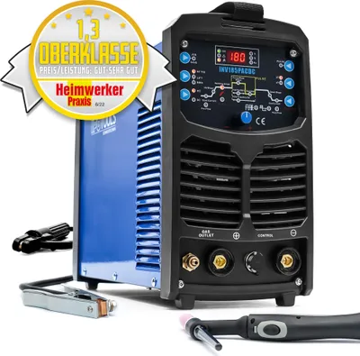 Produktbild von IPOTOOLS INV185PACDC WIG Schweißgerät AC DC Inverter Schweissgerät Pulse HF MMA