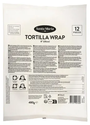 Produktbild von Santa Maria Tortilla Wrap Soft Medium 20 cm, 480 g – Weiche, vielseitige Wraps