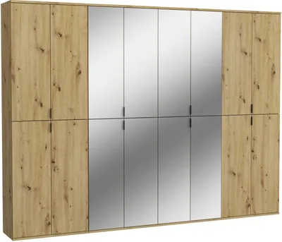 Produktbild von Kleiderschrank Projekt X Emob – Artisan Oak – 244x193x34 cm – mit Spiegel