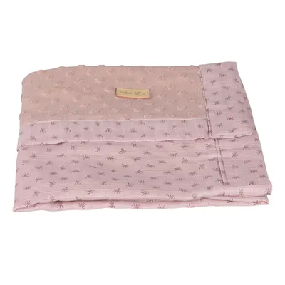Immagine prodotto di roba coperta organica 'Lil Planet' rosa/malva, punti di spugna, cotone organico,  GOTS, 80x80 cm