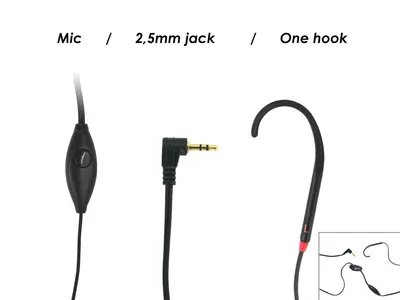 Zdjęcie produktu dla Geemarc Telecom CL HOOK 1, Przewodowa, Zestaw słuchawkowy, Czarny