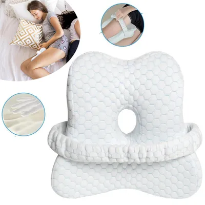 Produktbild von Kniekissen, Ergonomisches Seitenschläferkissen Memory Foam Kniekissen, für Stützt Beine, Knie, Hüfte Rücken