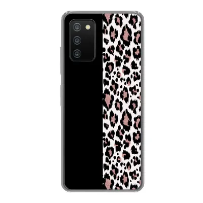 Produktbild von MuchoWow® Handyhülle Schutzhülle Hülle für Samsung Galaxy A03s Tiermuster - Panther - Rosa Silikon Softcase Handy Hülle - Schutz