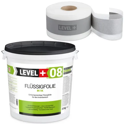Obrázok produktu pre Hydroizolačná súprava Tekutá fólia 20 kg Tesniaca páska 20mb Level+ SET47