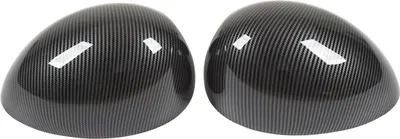Image de 2Pcs Cache Rétroviseur 51162754913 Gauche Et Droite Style Fibre de Carbone Pour R55 R56 R57 R58 R59 R60 r61