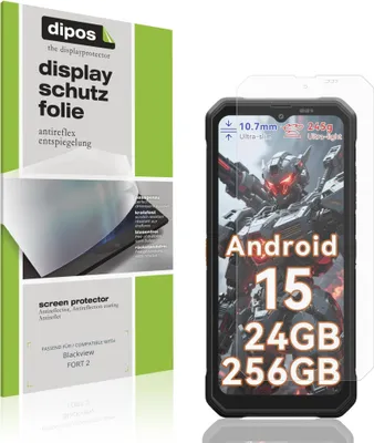 Produktbild von 4x Schutzfolie für Blackview FORT 2 matt Displayschutzfolie Folie Display Schutz dipos