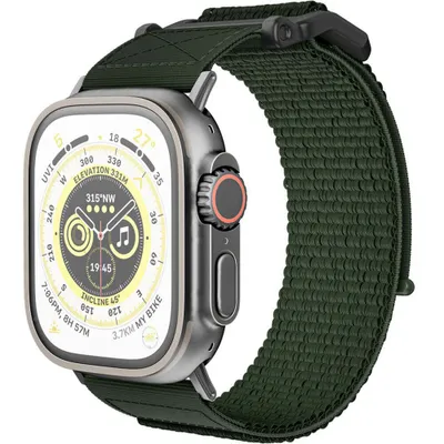 Produktbild von Tech-Protect Scout Armband für Apple Watch 4 / 5 / 6 / 7 / 8 / 9 / SE / Ultra 1 / 2 (42/44/45/49 mm), dunkelgrün