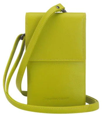 Obrázek produktu pro Taška přes rameno na mobilní telefon Josephine Osthoff s kapsou na karty a náhledem, ručně vyrobená ze 100% pravé kůže, crossbody popruh přes rameno, robustní magnetické knoflíky