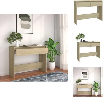 Produktbild von vidaXL Konsolentisch Sonoma-Eiche 100x35x76,5 cm Holzwerkstoff - Beistelltische