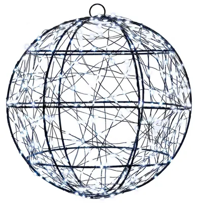 Image de vidaXL, décoration de Noël lumineuse avec 300 LED, lumière blanche froide