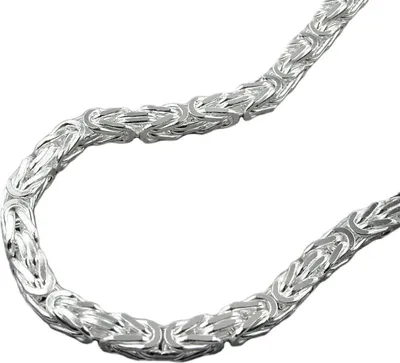 Produktbild von Kette ca.3mm Königskette vierkant glänzend Silber 925 60cm silber 3mm