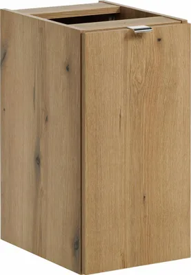 Obrázek produktu pro Koupelnová skříňka pod umyvadlo 30 cm dub  1 dvířka s tichým dovíráním
