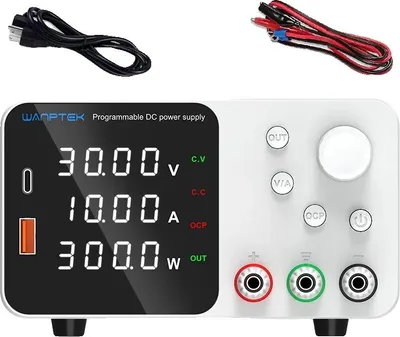 Obrázek produktu pro Laboratorní stejnosměrný napájecí zdroj, nastavitelný rozsah napětí, digitální displej, W TPS 0-30V 0-10A