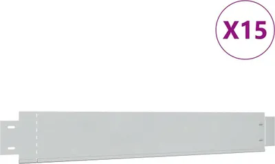 Immagine prodotto di vidaXL Set di 15 bordure flessibili in acciaio zincato 100x14 cm