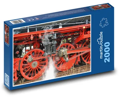 Zdjęcie produktu dla Puzzle 2000 Lokomotywa parowa - kolej, pociąg - martinpuzzle