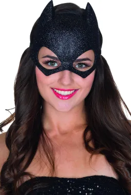 Produktbild von Glitter Katzen Maske Cat schwarz Karneval Fasching Kostüm Zubehör