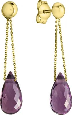 Produktbild von Celesta Gold Ohrring 375 Gelbgold Amethyst