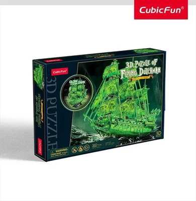 Produktbild von Puzzle 3D Latający Holender świecący w ciemności