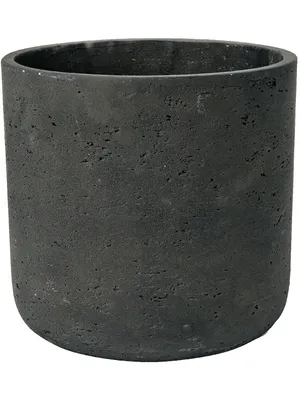 Produktbild von Pottery Pots Charlie, Topfpflanzer, Freistehend, Ton, Schwarz, Rund, Drinnen/Draußen