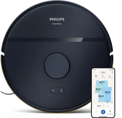 Produktbild von Philips HomeRun 2000 Series Saug- & Wischgroboter, schwarz (XU2000/15)