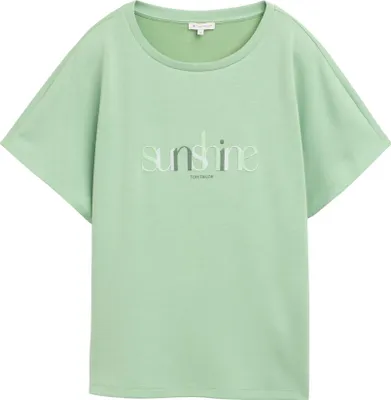 Produktbild von Tom Tailor T-Shirt mit weichem Material und lockerer Loose Fit Passform, mit Print