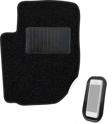 Produktbild von moto-MOLTICO Fahrer Fußmatte Auto Velours Fahrerseite Autoteppiche Schwarz Fahrermatte 1-teilig passend für Land Rover Freelander I 1998-2006