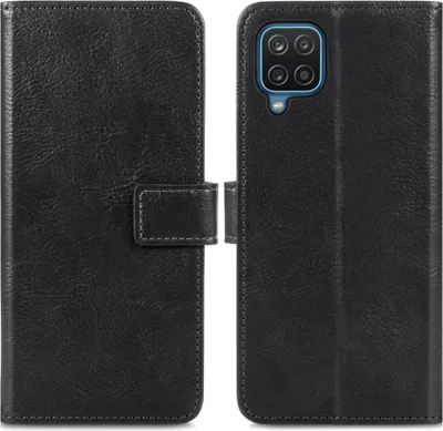 Zdjęcie produktu dla imoshion Luxe Bookcase dla Samsung Galaxy A12 - Czarny