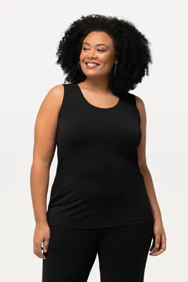Immagine prodotto di Ulla Popken: Maglie da donna, taglie forti, taglie extra, taglie comode, scollo rotondo, tessuto elasticizzato