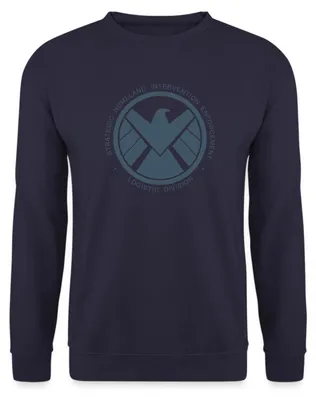 Produktbild von Spreadshirt Avengers Iron Man Stark Industries Uni Pullover, L, Navy
