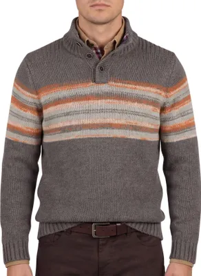 Produktbild von New Zealand Pullover mit Kragen und Knopfleiste Taupe