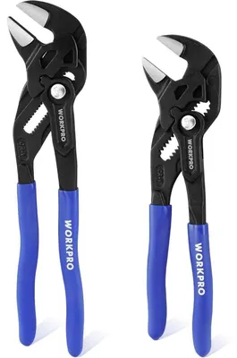 Produktbild von Zangenschlüssel-Set 2-teilig 180mm & 255mm Cr-V-Stahl Paralleles Backendesign