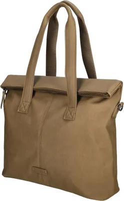 Produktbild von XL großer Damen Shopper Umhängetasche Tasche Leder Optik Schultertasche Büro Arbeit Braun