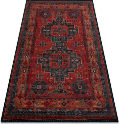 Image de Tapis en laine OMEGA HARI oriental - rubis rouge 170x235 cm