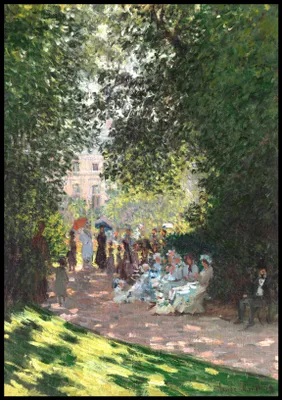 Produktbild von Plakat 70x100cm The Parc Monceau, Monet Vintage für das Wohnzimmer