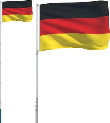 Produktbild von vidaXL Flagge Deutschlands mit Mast 5,5 m Aluminium