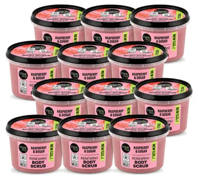 Produktbild von 12 x Organic Shop Bodyscrub Raspberry & Sugar - 250 ml - Vorteilspackung - 12 Stücke