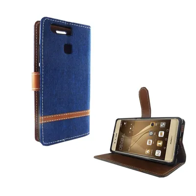 Zdjęcie produktu dla Etui na telefon Huawei P9 Jeans Cover Niebieskie etui ochronne na telefon komórkowy