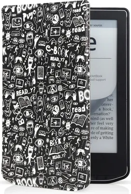 Produktbild von CONNECT IT Tasche für PocketBook 629/634, Doodle schwarz