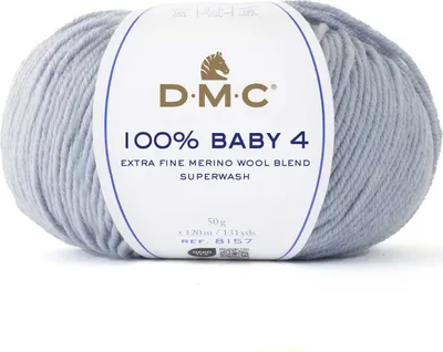 Immagine prodotto di DMC DMC 100% Baby 4 - un filato molto delicato in misto Lana (75% merino, 25% poliammide) (Colore 109)