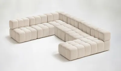 Produktbild von MODERNES GESTEPPTES MODULARE ECKSOFA FÜR DAS WOHNZIMMER CLIXI 374x285 cm