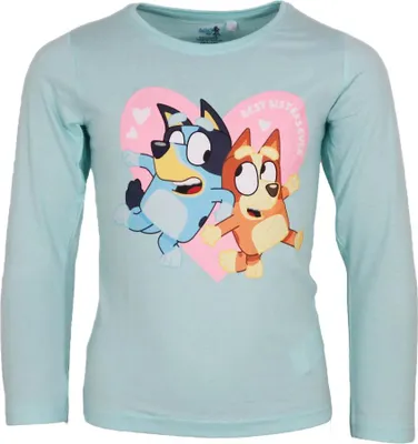 Produktbild von Bluey Bingo Kinder Langarmshirt langarm Shirt – Blau / 98