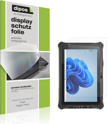 Immagine prodotto di 2x Pellicola Protettiva per Pulijaz Rugged Tablet Protezione Schermo Antiriflesso dipos
