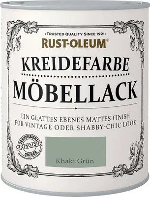 Produktbild von Rust-Oleum Kreidefarbe Möbellack 125 ml khaki grün