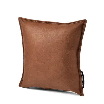 Productafbeelding van Extreme Lounging - Luxe kussens - Lounge- en sierkussens - Voor binnenshuis - Comfortabele, lederlook - 43x43 cm - Kastanjebruin