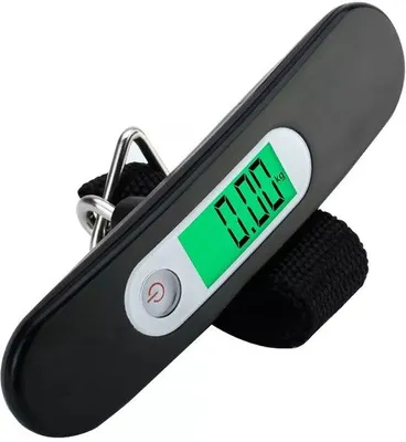 Produktbild von Reise Kofferwaage LCD Display bis 50kg Schwarz