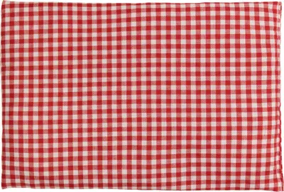 Produktbild von Dinkelkissen 30 x 20 cm, rot-weiß - Dinkel Körnerkissen für Mikrowelle und Backofen - Als Wärmekissen & Kältekissen - 30x20cm